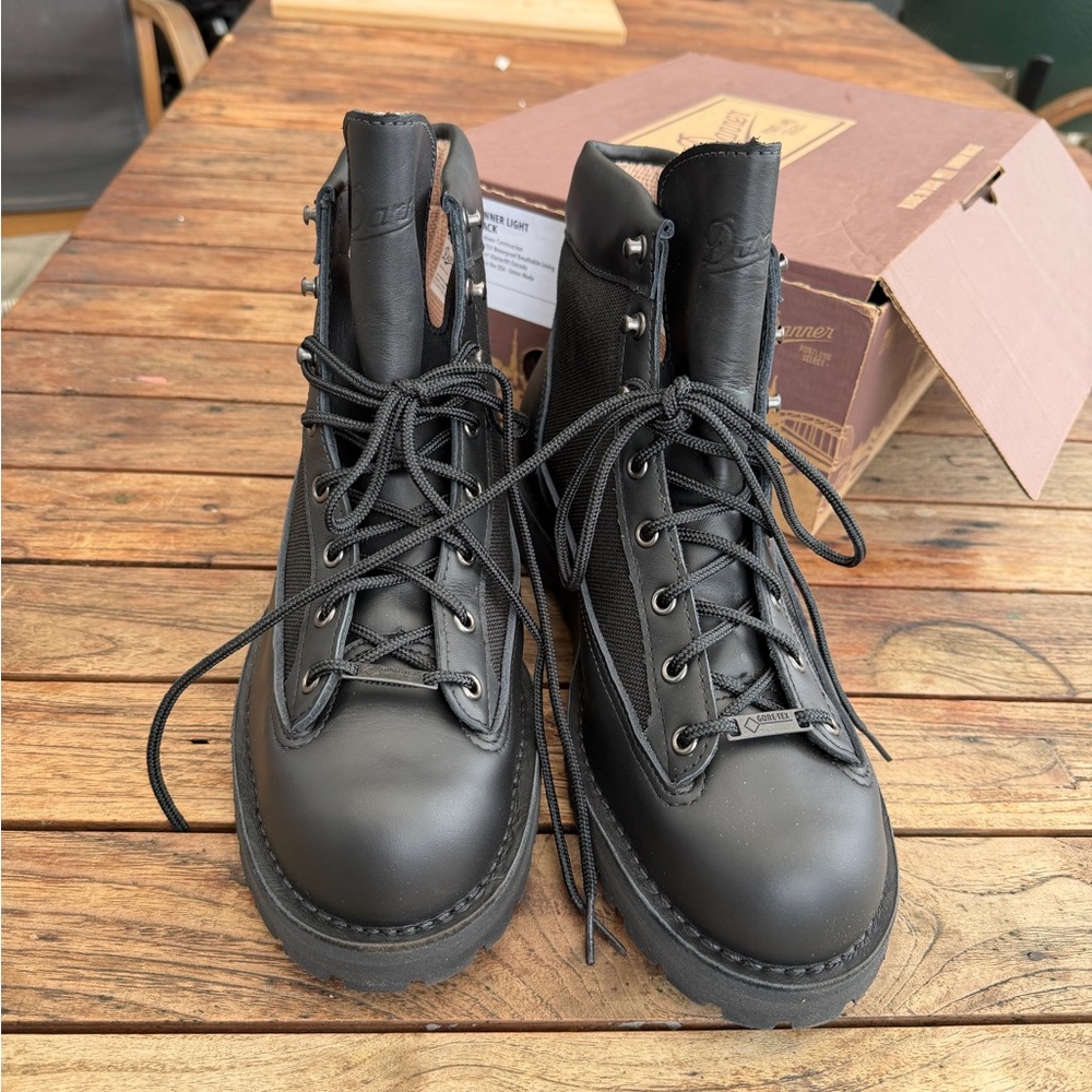 Danner Black Leather and Fabric Boots - Picture 5 of 7